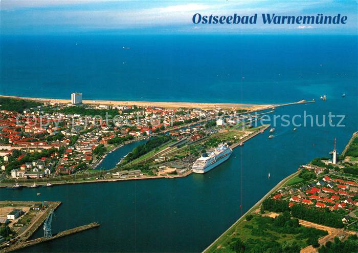 Warnemuende Ostseebad Fliegeraufnahme