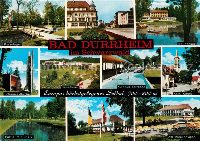 Bad Duerrheim Kuranlagen Salinensee Sanatorien Johannis-Kirche