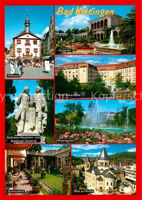 Bad Kissingen Rhoen-Reha-Klinik Rathaus Kurgarten Kirche Schmuckhof