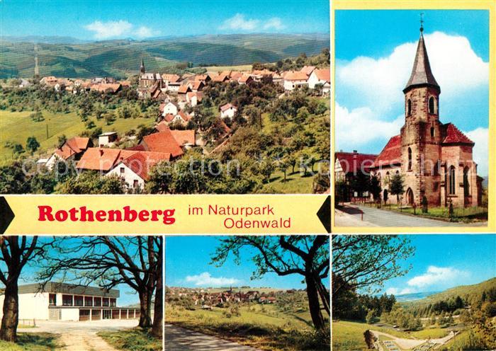 Rothenberg Odenwald Kirche Ortsansichten