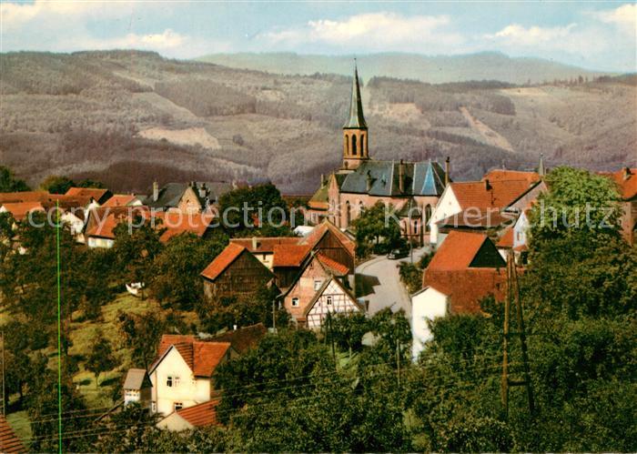 Rothenberg Odenwald Teilansicht Kirche
