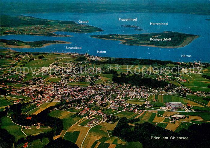 Prien Chiemsee Fliegeraufnahme
