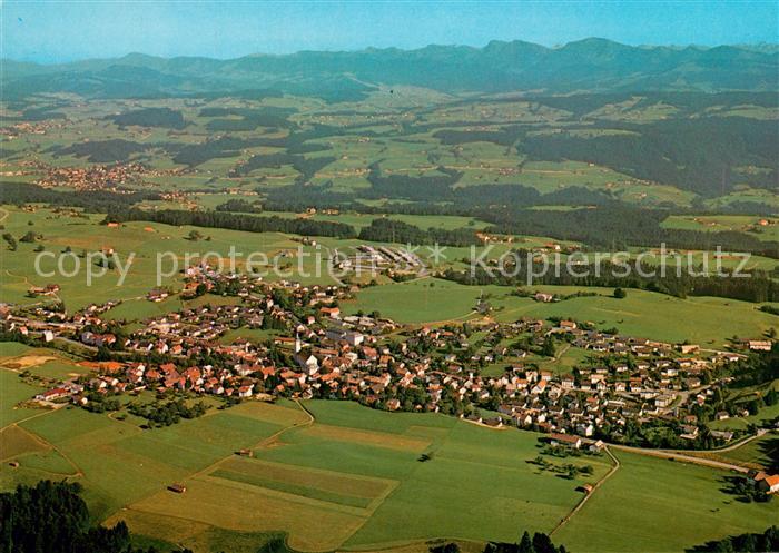 Scheidegg Allgaeu Fliegeraufnahme