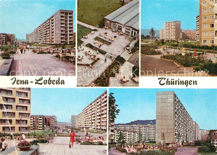 Lobeda Fliegeraufnahme Hochhaeuser