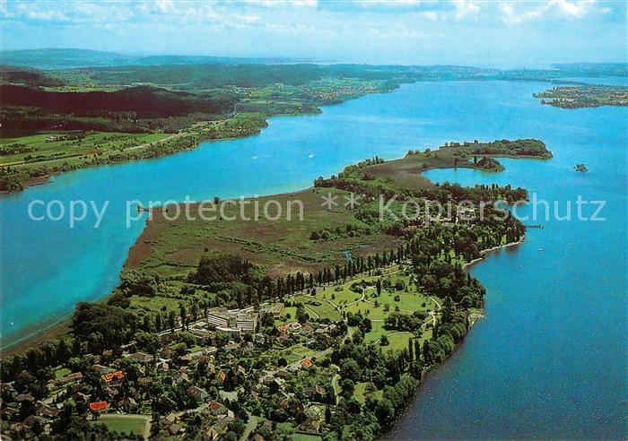 Mettnau Radolfzell Bodensee Herz-Kreislauf-Klinik Fliegeraufnahme