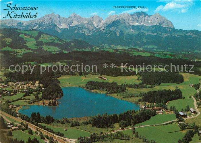 Kitzbuehel Tirol Schwarzsee Fliegeraufnahme
