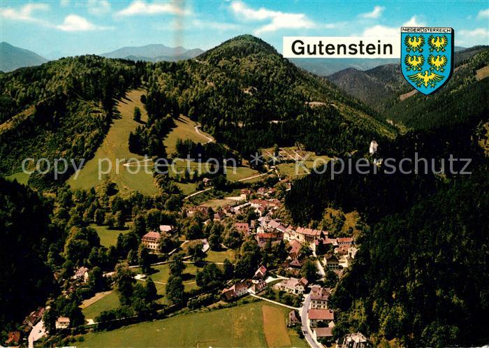 Gutenstein Niederoesterreich Fliegeraufnahme Mariahilfberg Ruine Gutenstein