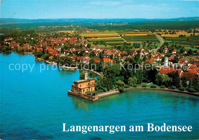 Langenargen Bodensee Fliegeraufnahme Schloss Montfort Unterdorf