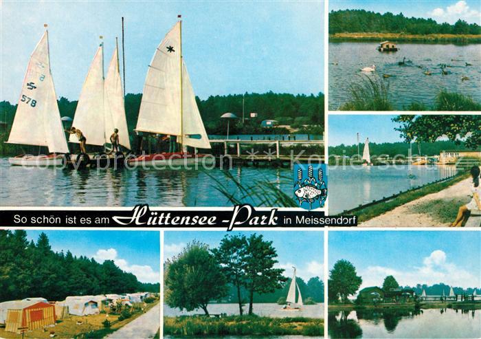 Meissendorf Huettensee Park Zeltplatz Segelboote