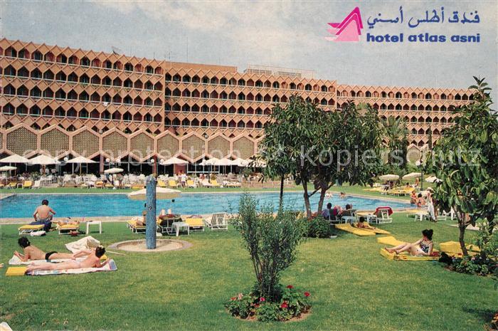 Marokko Maroc Hotel Atlas Schwimmbad Asni