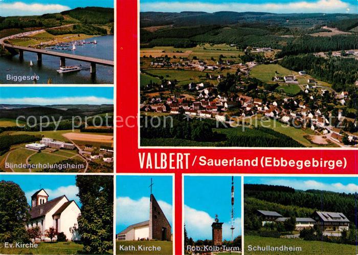Valbert Biggesee Blindenerholungsheim Kirchen Robert Kolb Turm Schullandheim