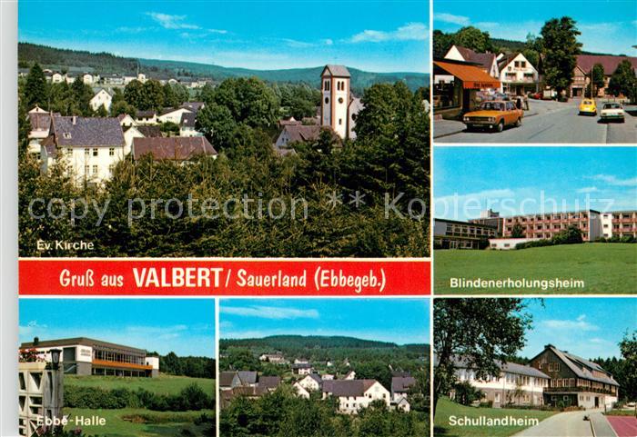 Valbert Kirche Blindenerholungsheim Ebbe Halle Schullandheim