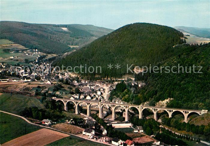 Willingen Sauerland Fliegeraufnahme Viadukt Panorama