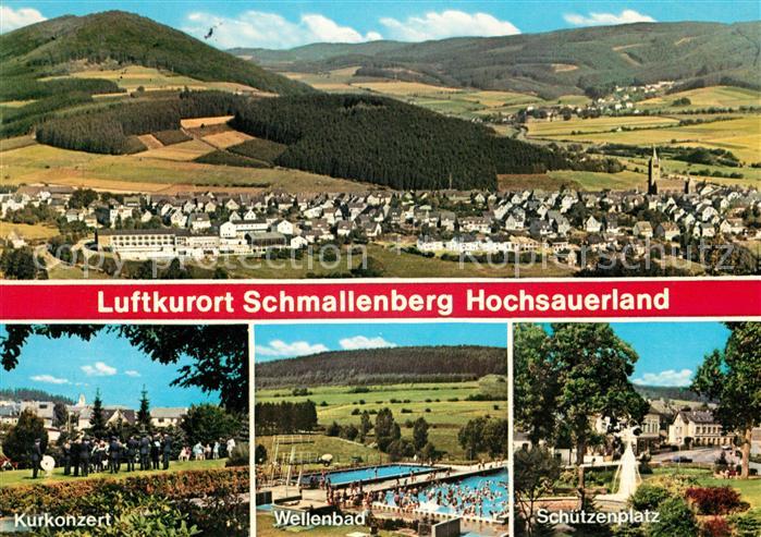 Schmallenberg Panorama Kurkonzert Wellenbach Schuetzenplatz