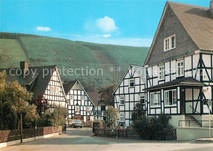 Saalhausen Sauerland Fachwerkhaeuser