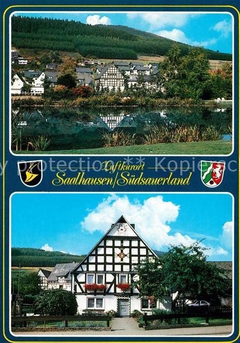 Saalhausen Sauerland Fachwerkhaus Panorama