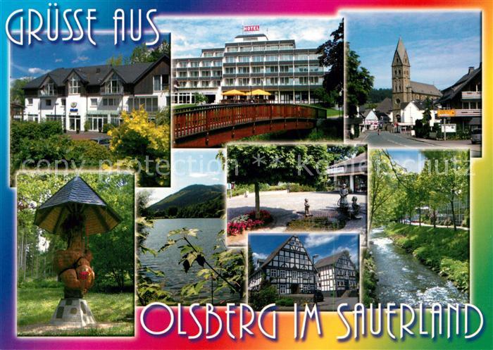 Olsberg Sauerland Hotel Kirche Fachwerk