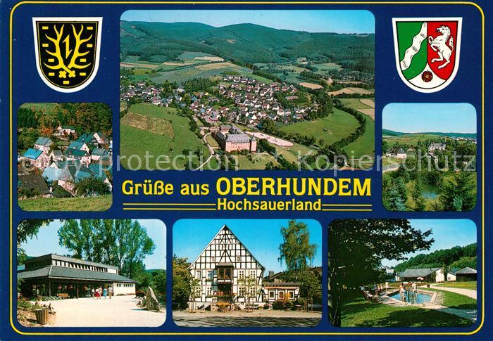 Oberhundem Fliegeraufnahme Kneippanlage Fachwerk