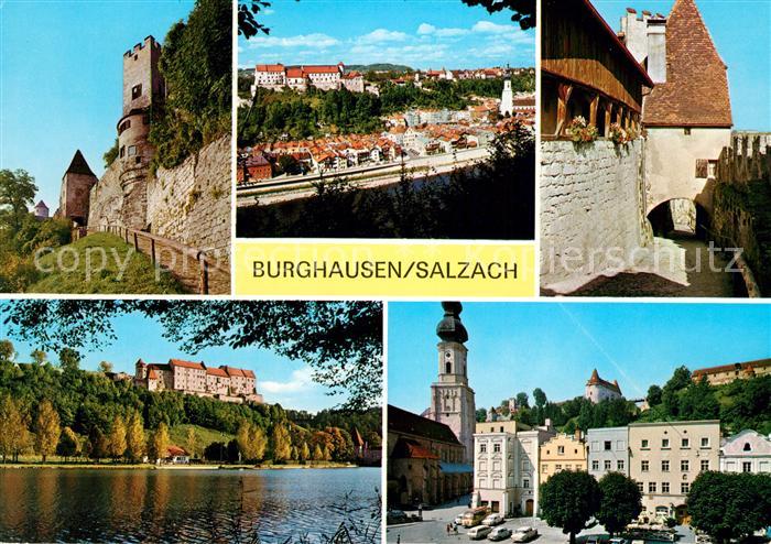 Burghausen Salzach Marktplatz Burg Panorama