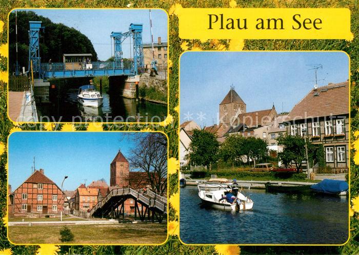 Plau See Schleuse Kirche Schiffe