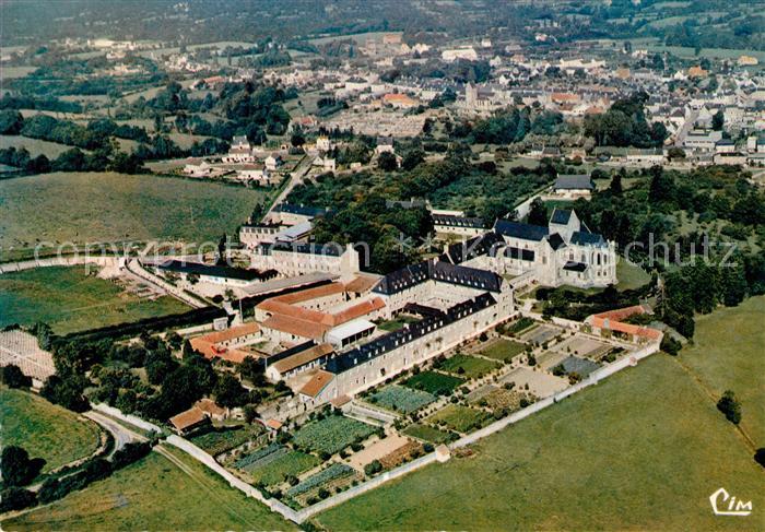 Manche Region St Sauveur le Vicomte Fliegeraufnahme Abtei