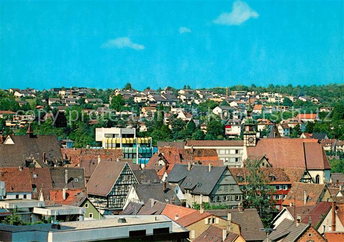 Waiblingen Rems Altstadt Blick zum Rosberg