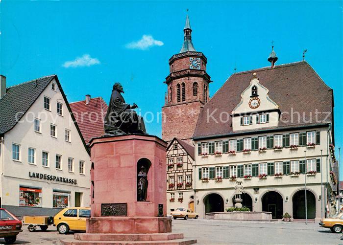 Weil der Stadt Marktplatz Kepler Denkmal