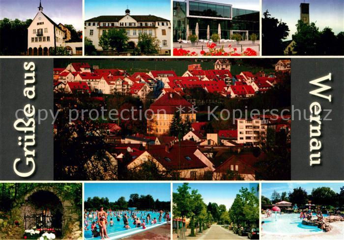 Wernau Neckar Schwimmbad Rathaus Kirche