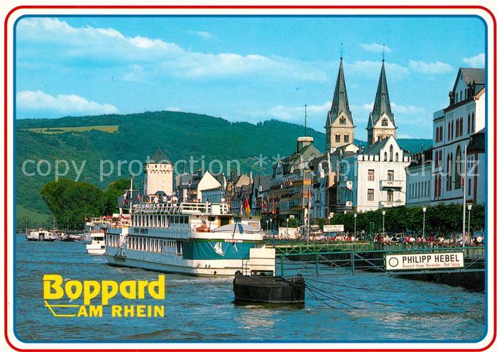 Boppard Rhein Schiffsanleger Kirche