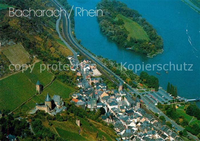 Bacharach Rhein Fliegeraufnahme