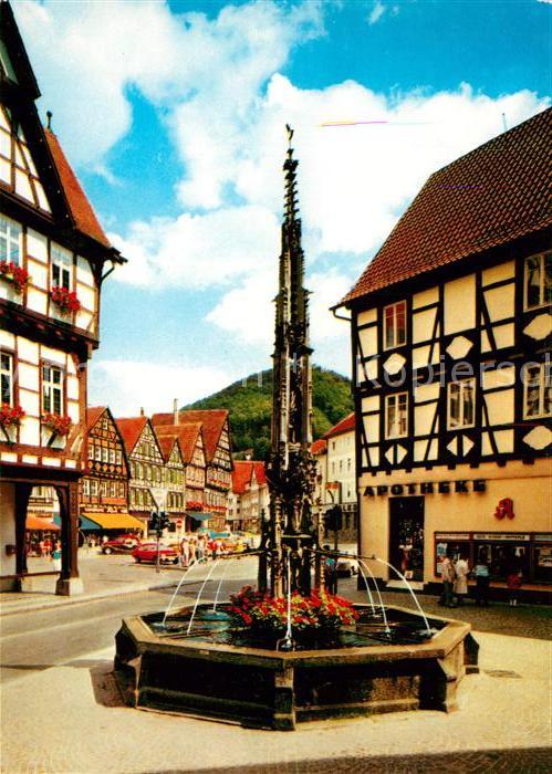 Urach Bad Gotischer Marktbrunnen Marktplatz