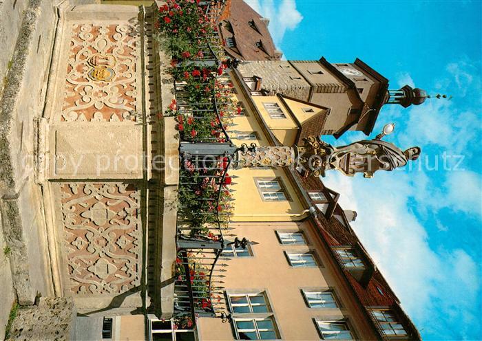 Rothenburg Tauber Brunnen am Kapellenplatz