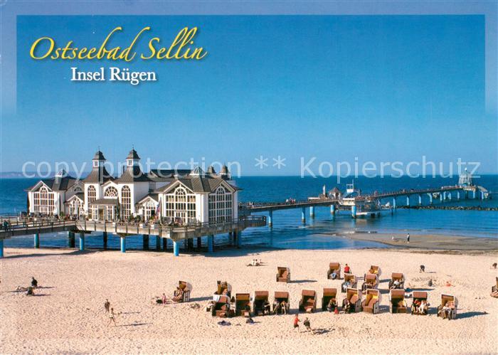 Sellin Ruegen Strand Seebruecke Tauchgondel