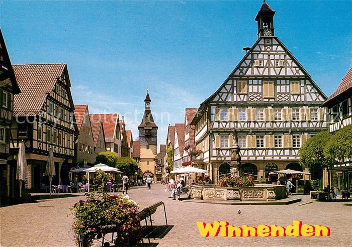 Winnenden Wuerttemberg Marktplatz Brunnen