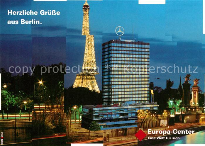 BERLIN  DE Europa Center Nachtaufnahme