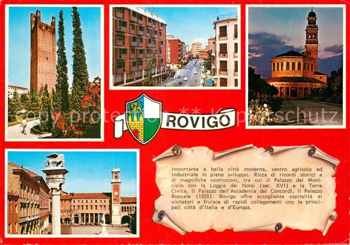Rovigo Torre Civica Loggia dei Notai Palazzo Roncale