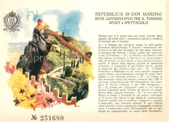San Marino Repubblica Panorama Burgen Museumspass