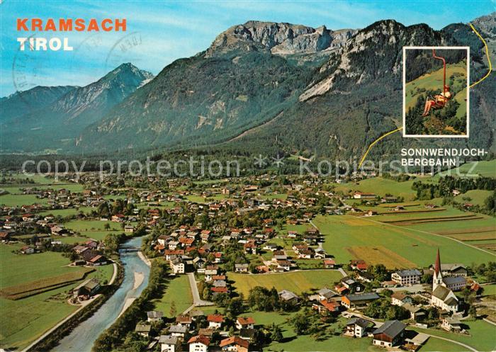 Kramsach Fliegeraufnahme Voldoepp Sonnwendjoch-Bergbahn