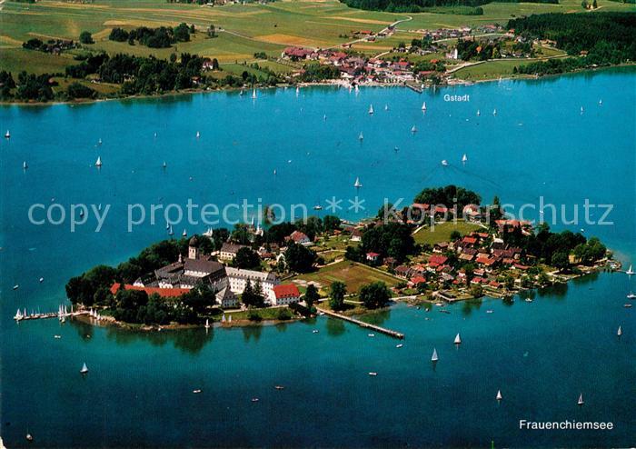 Fraueninsel Chiemsee Fliegeraufnahme Kloster Frauenwoerth