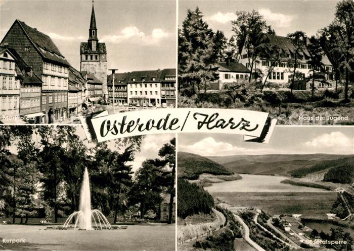 Osterode Harz Haus der Jugend Soesetalsperre Marktplatz