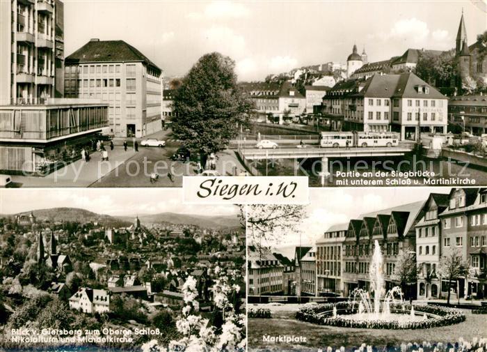 Siegen Westfalen Schloss Martinskirche Marktplatz