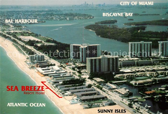 Miami Beach Sea Breeze Hotel Bal Harbour Fliegeraufnahme