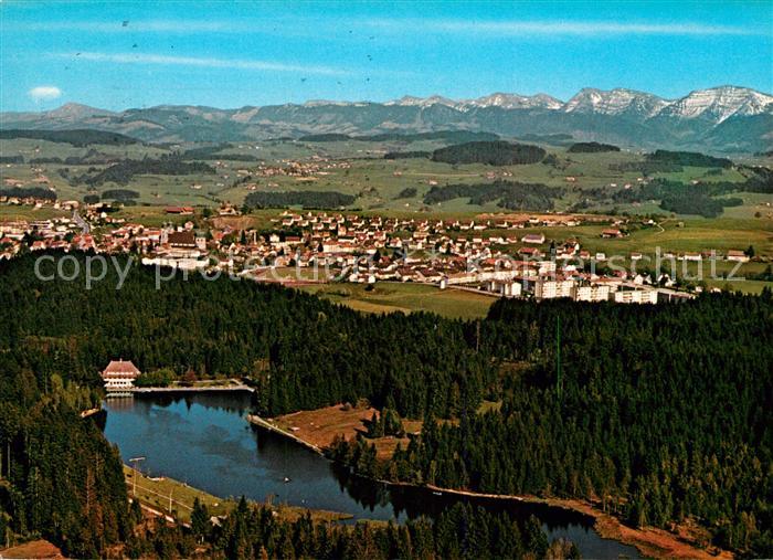 Lindenberg Allgaeu Fliegeraufnahme Waldsee