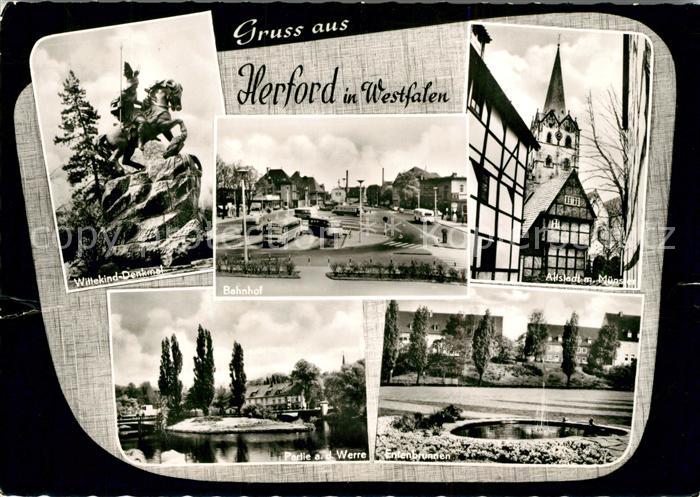 Herford Wittekind-Denkmal Bahnhof Muenster