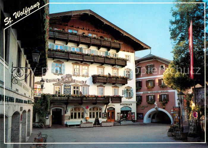 St Wolfgang Wolfgangsee Marktplatz Hotel Post Im Weissen Roessl