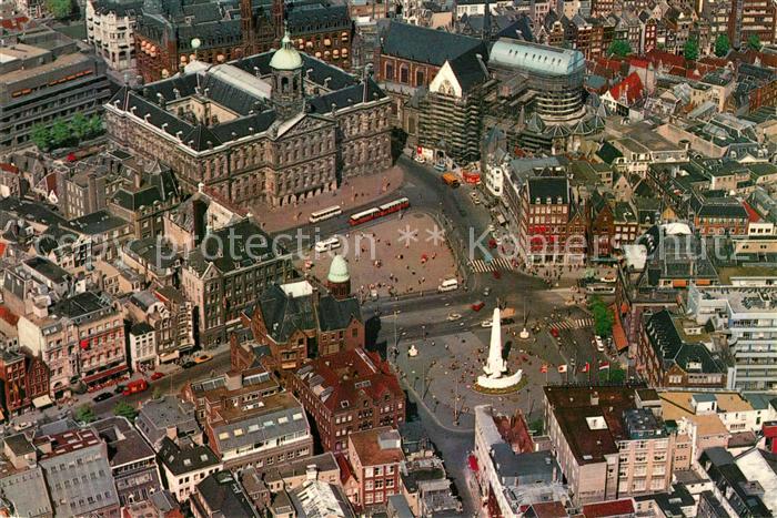 Amsterdam Niederlande Fliegeraufnahme Dam Koninklijk Paleis