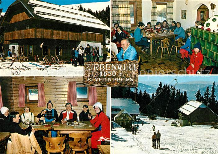 Neumarkt Steiermark Zirbenwirt Steirisches Bauernhaus Gaststube Schlepplift