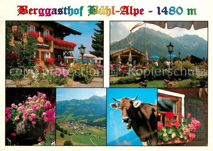 Mittelberg Kleinwalsertal Berggasthof Buehl Alpe Details Fliegeraufnahme