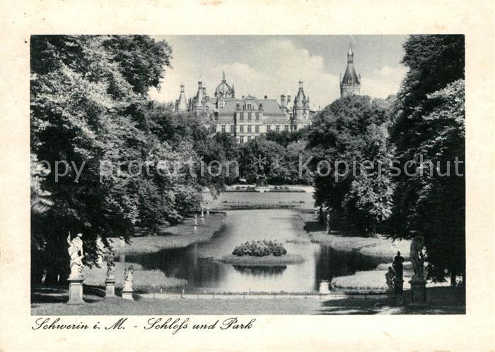 Schwerin Mecklenburg Schloss und Park