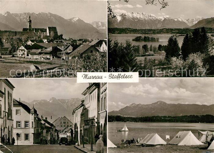 Murnau Staffelsee Teilansichten Panorama Camping Seepartie